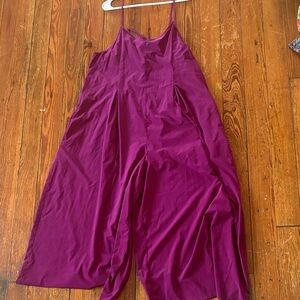 Athleta Magenta Sleeveless Jumpsuit